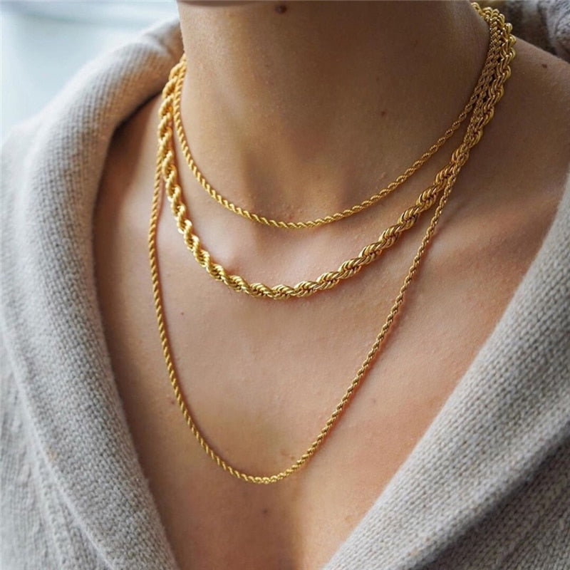 Minimalist Twist Necklaces